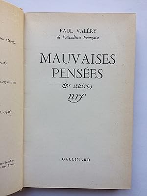 Mauvaises Pensées & Autres [ Sous Reliure de Bonet ]