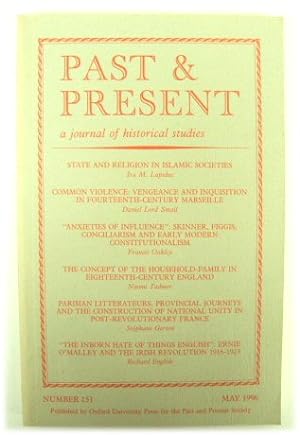 Image du vendeur pour Past & Present: A Journal of Historical Studies - Number 151, May 1996 mis en vente par PsychoBabel & Skoob Books