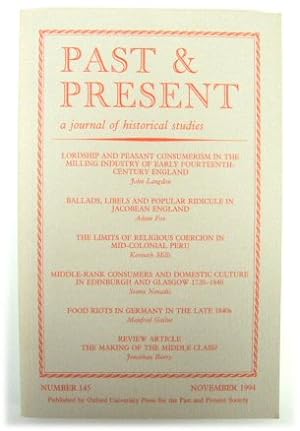 Seller image for Past & Present: A Journal of Historical Studies - Number 145, November 1994 for sale by PsychoBabel & Skoob Books