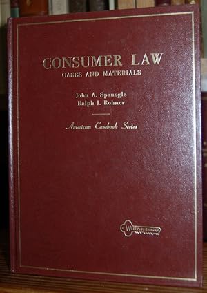 Bild des Verkufers fr CONSUMER LAW. Cases and materials zum Verkauf von Fbula Libros (Librera Jimnez-Bravo)