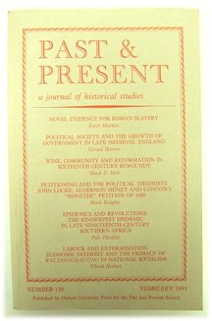 Bild des Verkufers fr Past & Present: A Journal of Historical Studies - Number 138, February 1993 zum Verkauf von PsychoBabel & Skoob Books