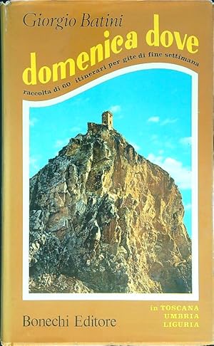 Bild des Verkufers fr Domenica dove Toscana, Umbria, Liguria zum Verkauf von Librodifaccia