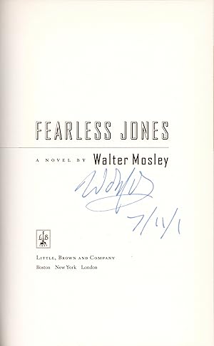 Fearless Jones. Signed and dated at publication.