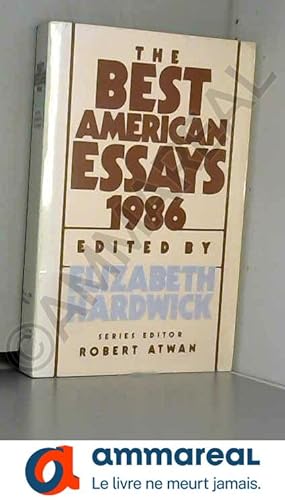 Bild des Verkufers fr Best American Essays 1986 zum Verkauf von Ammareal