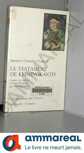 Bild des Verkufers fr Le Testament de Krishnokanto zum Verkauf von Ammareal