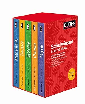 Bild des Verkufers fr Duden Schulwissen 5. bis 10. Klasse (5 Baende) zum Verkauf von moluna