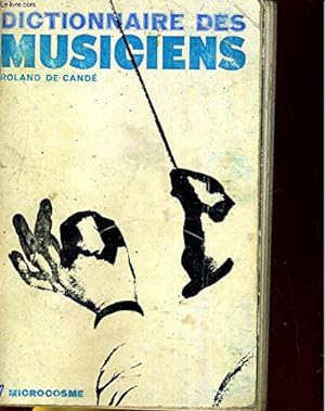 Bild des Verkufers fr Dictionnaire Des Musiciens. zum Verkauf von JLG_livres anciens et modernes