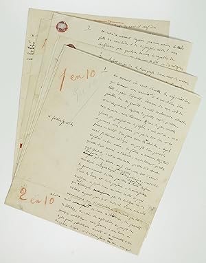 Imagen del vendedor de Autograph manuscript. a la venta por Antiquariat INLIBRIS Gilhofer Nfg. GmbH