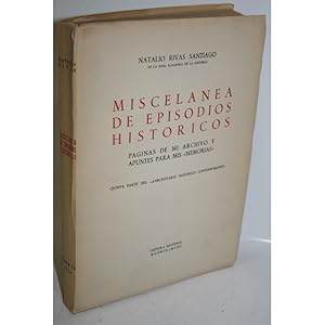 Bild des Verkufers fr MISCELNEA DE EPISODIOS HISTRICOS zum Verkauf von Librera Salamb