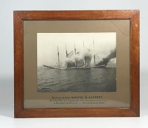 2 1918 WW I Photographs GERMAN U-BOAT U-117 Sinks US Schooner DOROTHY BARRETT