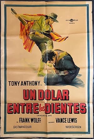 Un dólar entre los dientes. [A Stranger in Town/ For a Dollar in the Teeth]. Original Movie Poste...