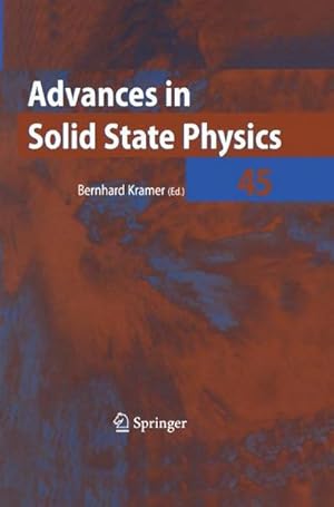 Bild des Verkufers fr Advances in Solid State Physics 45 zum Verkauf von AHA-BUCH GmbH