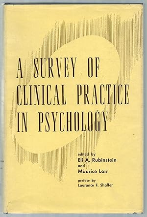 Bild des Verkufers fr Survey of Clinical Practice in Psychology zum Verkauf von Between the Covers-Rare Books, Inc. ABAA