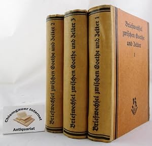 Seller image for Briefwechsel zwischen Goethe und Zelter in den Jahren 1799 bis 1832 ; DREI (3) Bnde for sale by Chiemgauer Internet Antiquariat GbR