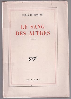 Seller image for Le sang des autres for sale by LibrairieLaLettre2