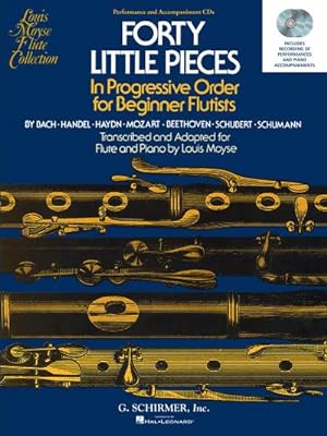 Seller image for Forty Little Pieces In Progressive Order for Beginnner Flutistsfor flute and piano : 2 CD's for sale by AHA-BUCH GmbH