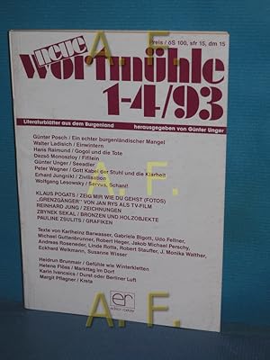 Bild des Verkufers fr neue Wortmhle 1-4/93, Literatur aus dem Burgenland zum Verkauf von Antiquarische Fundgrube e.U.