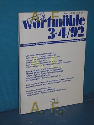 Bild des Verkufers fr neue Wortmhle 3+4/92, Literatur aus dem Burgenland zum Verkauf von Antiquarische Fundgrube e.U.