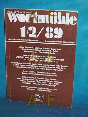 Bild des Verkufers fr Wortmhle 1+2/89, Literatur aus dem Burgenland zum Verkauf von Antiquarische Fundgrube e.U.