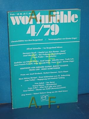 Immagine del venditore per Wortmhle 4/79, Literatur aus dem Burgenland venduto da Antiquarische Fundgrube e.U.