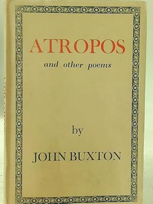 Bild des Verkufers fr Atropos and Other Poems. zum Verkauf von World of Rare Books