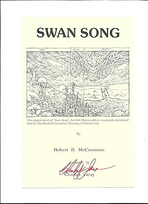 Swan Song (original dustwrapper sketch reproduction)