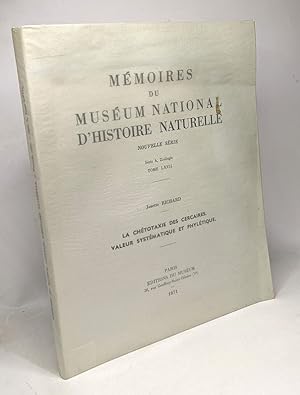 Mémoires du muséum national d'histoire naturelle - nouvelle série - Série A Zoologie TOME LXVII -...