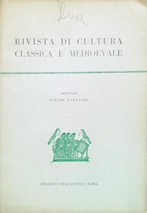 Seller image for Rivista di cultura classica e medioevale - Anno X, N. 2/1968 for sale by Librodifaccia