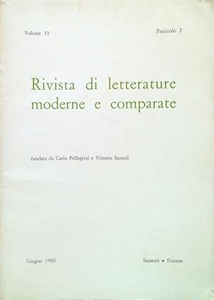 Rivista di letterature moderne e comparate Volume 33-Fascicolo 2/Giugno 1980