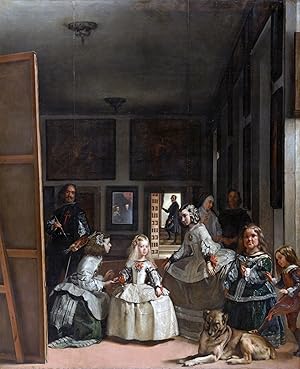 Postal del cuadro Las Meninas