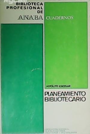 Imagen del vendedor de Planeamiento bibliotecario. a la venta por Librera y Editorial Renacimiento, S.A.