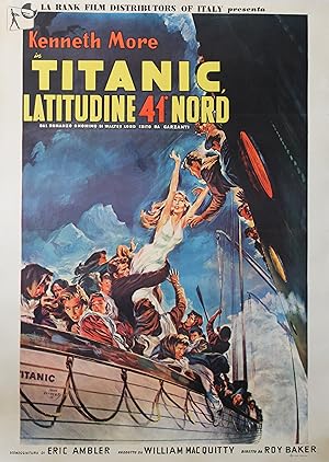 "ATLANTIDE LATITUDE 41° (A NIGHT TO REMEMBER)" TITANIC LATITUDINE 41° NORD / Réalisé par Roy BAKE...