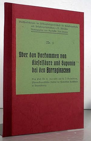 Über das Vorkommen von Kieselsäure und Saponin bei den Borraginaceen. Von Prof. Dr. R. Jaretzky u...