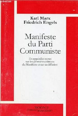 Bild des Verkufers fr Manifeste du Parti Communiste. zum Verkauf von Le-Livre
