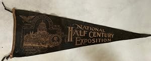 Pennant for the National Half Century Anniversary Exposition and Lincoln Jubilee held in Chicago,...