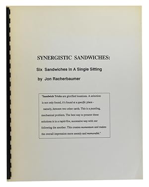 Bild des Verkufers fr Synergistic Sandwiches: Six Sandwiches in a Single Sitting zum Verkauf von Quicker than the Eye