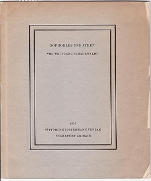 Bild des Verkufers fr Sophokles und Athen. Antrittsrede gehalten an der Universitt Leipzig im Januar 1935 zum Verkauf von Graphem. Kunst- und Buchantiquariat