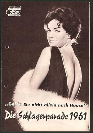 Filmprogramm DNF, Die Schlagerparade 1961, Renate Ewert, Gustav Scholz, Regie: Franz Marischka