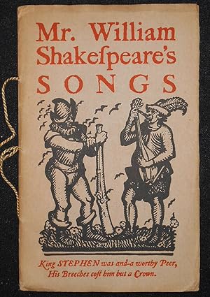 Mr. William Shakespeare's Songs