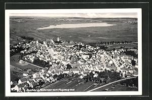 Ansichtskarte Buchau a. Federsee, Teilansicht vom Flugzeug aus