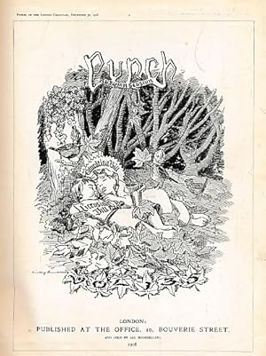 Bild des Verkufers fr Punch, Or the London Charivari. July - December 1908. Volume 135. Maroon cloth cover zum Verkauf von Barter Books Ltd