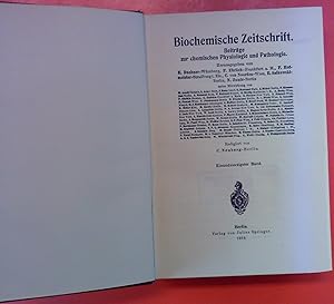 Immagine del venditore per Biochemische Zeitschrift. Beitrge zur chemischen Physiologie und Pathologie. BAND 41 venduto da biblion2