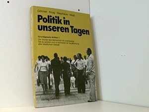 Imagen del vendedor de Politik in unseren Tagen. a la venta por Book Broker