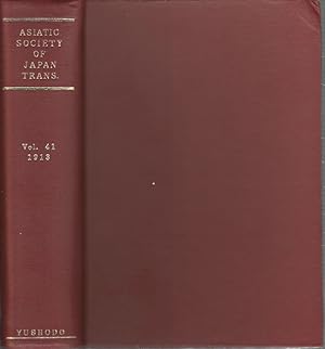 Transactions of The Asiatic Society of Japan. Vol. XLI. 1913.