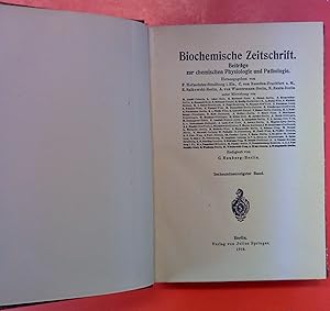 Immagine del venditore per Biochemische Zeitschrift. Beitrge zur chemischen Physiologie und Pathologie. BAND 96 venduto da biblion2