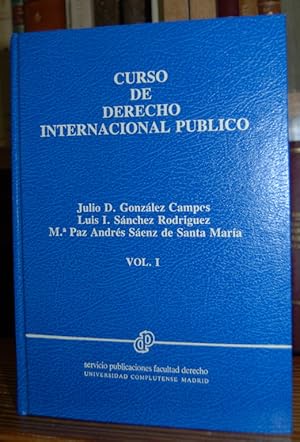 Seller image for CURSO DE DERECHO INTERNACIONAL PUBLICO. Vol. I for sale by Fbula Libros (Librera Jimnez-Bravo)