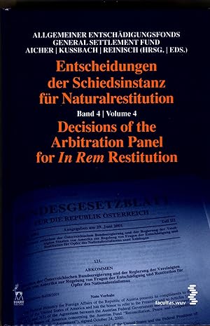 Seller image for Entscheidungen der Schiedsinstanz fr Naturalrestitution Band 4 for sale by avelibro OHG