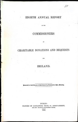 Bild des Verkufers fr Eight Annual Report of the Commissioners of Charitable Donations and Bequests for Ireland zum Verkauf von Kennys Bookshop and Art Galleries Ltd.