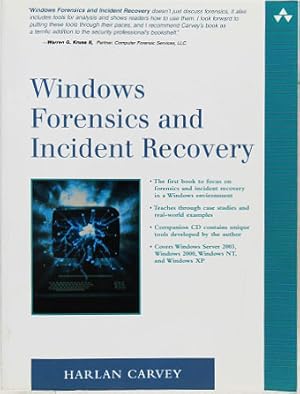 Imagen del vendedor de Windows Forensics and Incident Recovery. a la venta por Entelechy Books