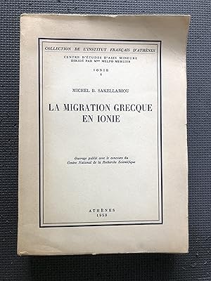 La Migration Greece en Ionie